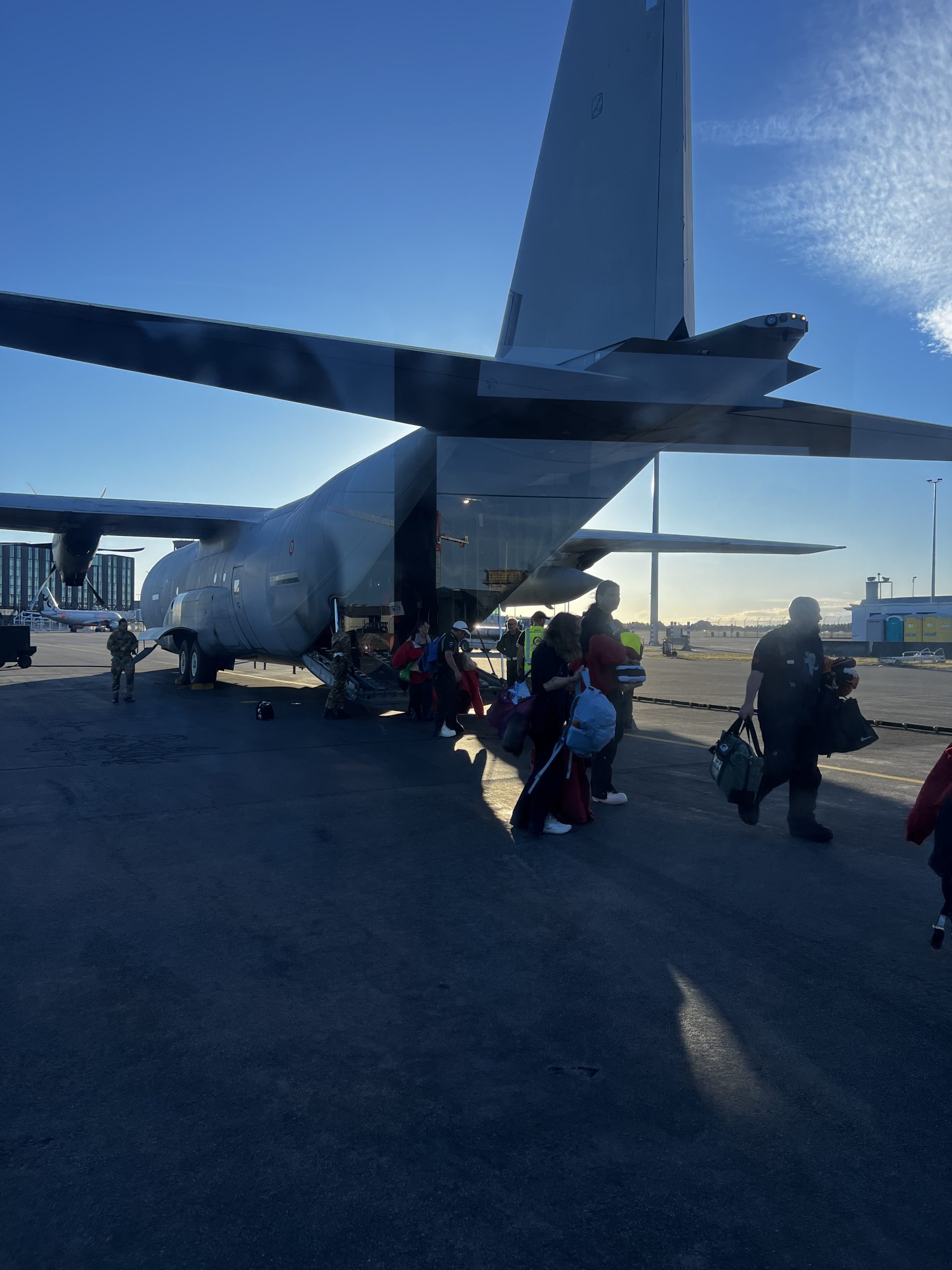 Leaving the plane after a disappointing boomerang