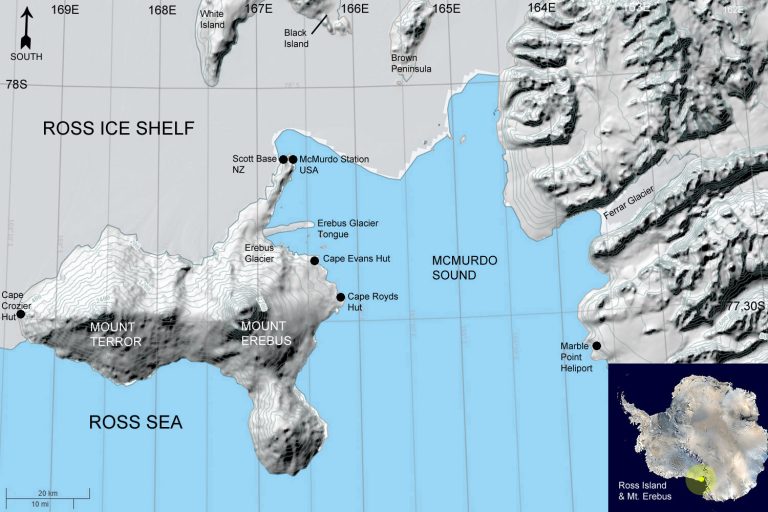 Ross Island map from Cool Antarctica