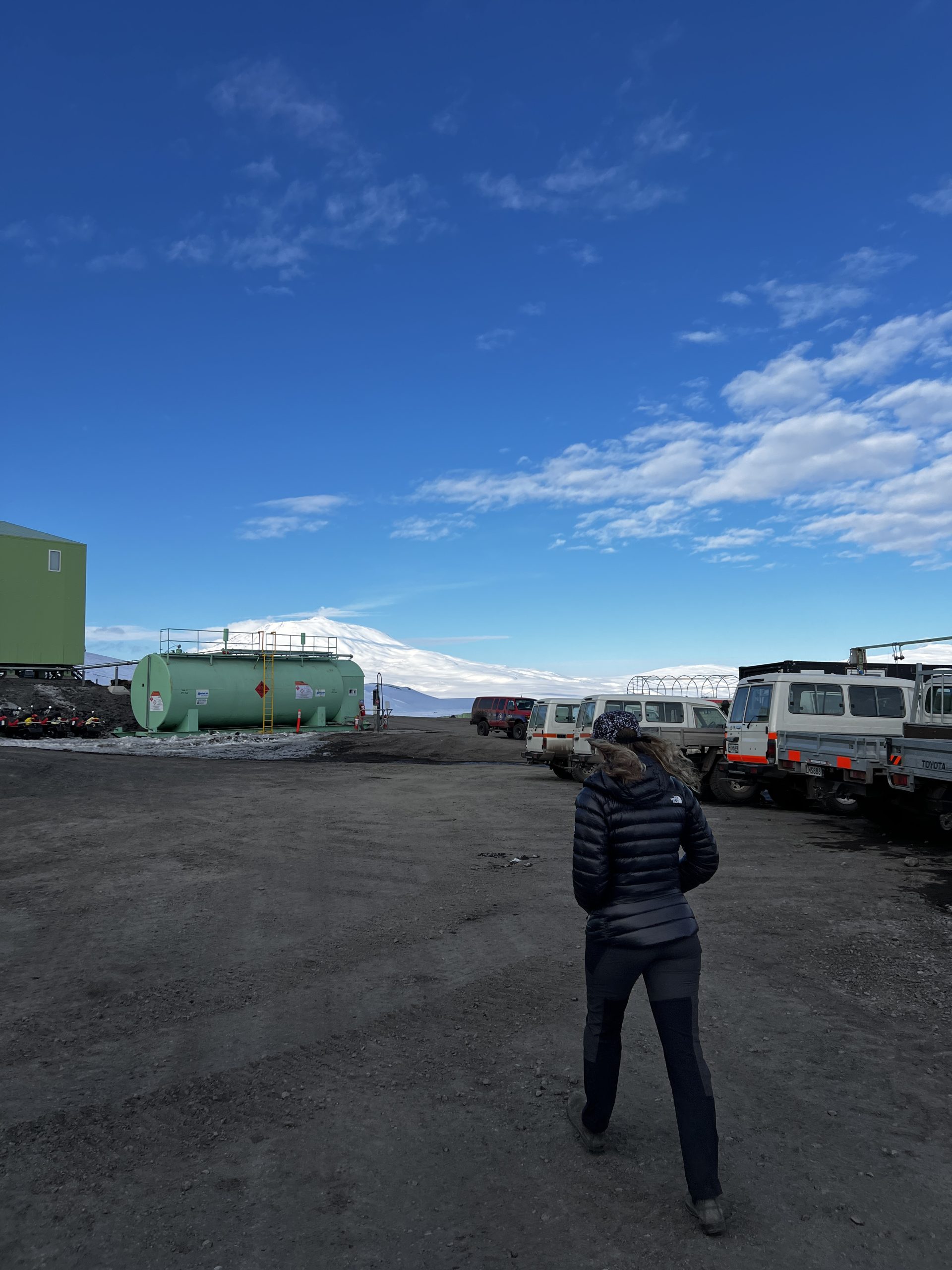 Leaving Scott Base at ~10pm