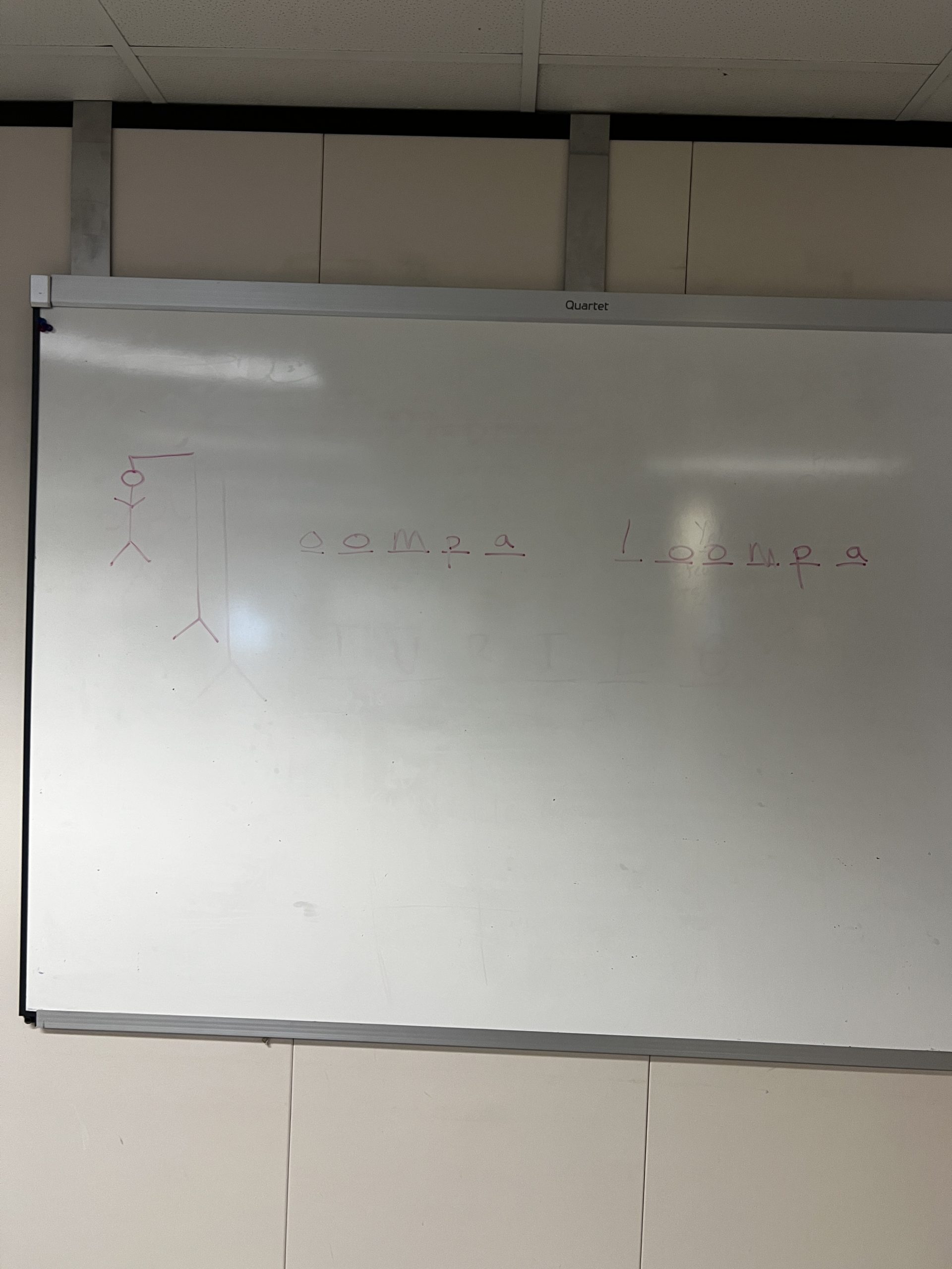 Hangman courtesy of Ellen and Dylen