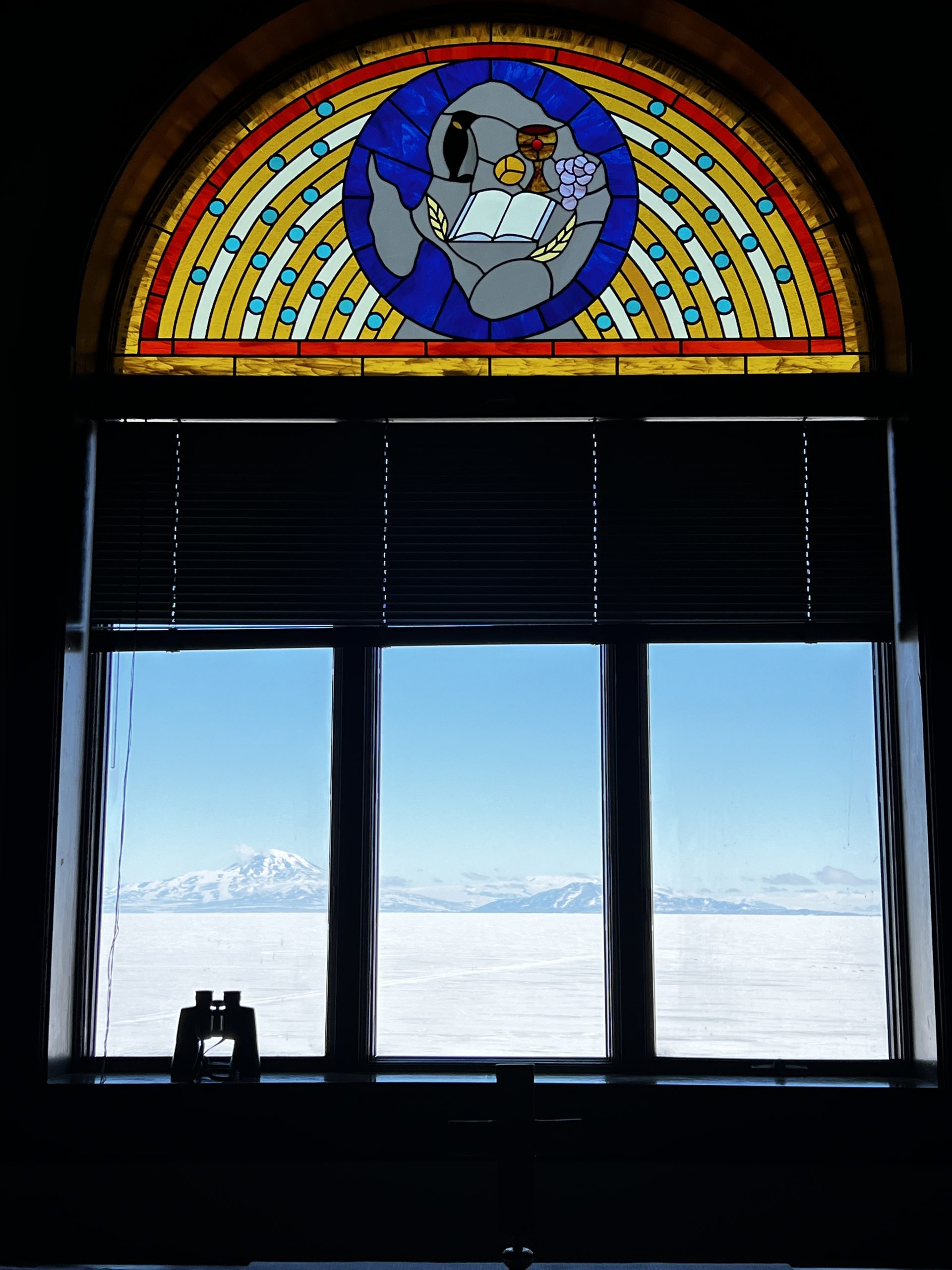 Beautiful view through the chapel window