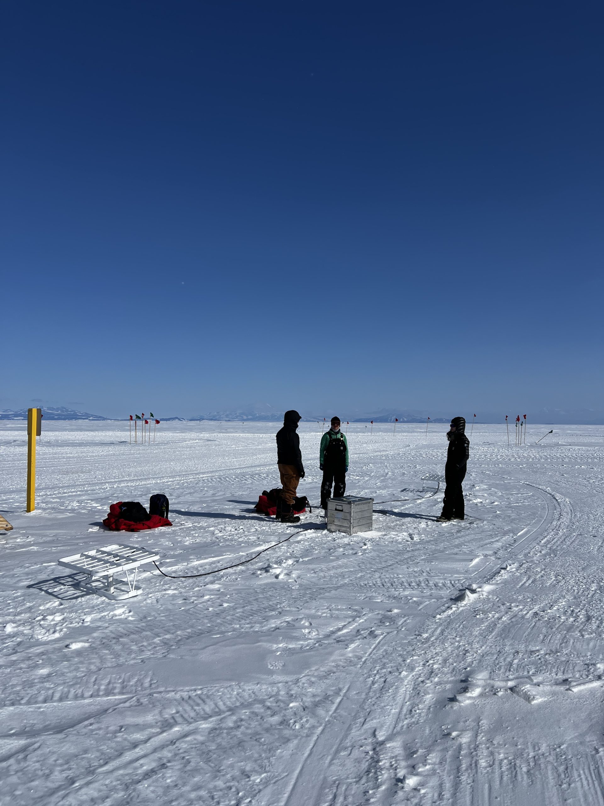 Standing by while the ApRES collects data