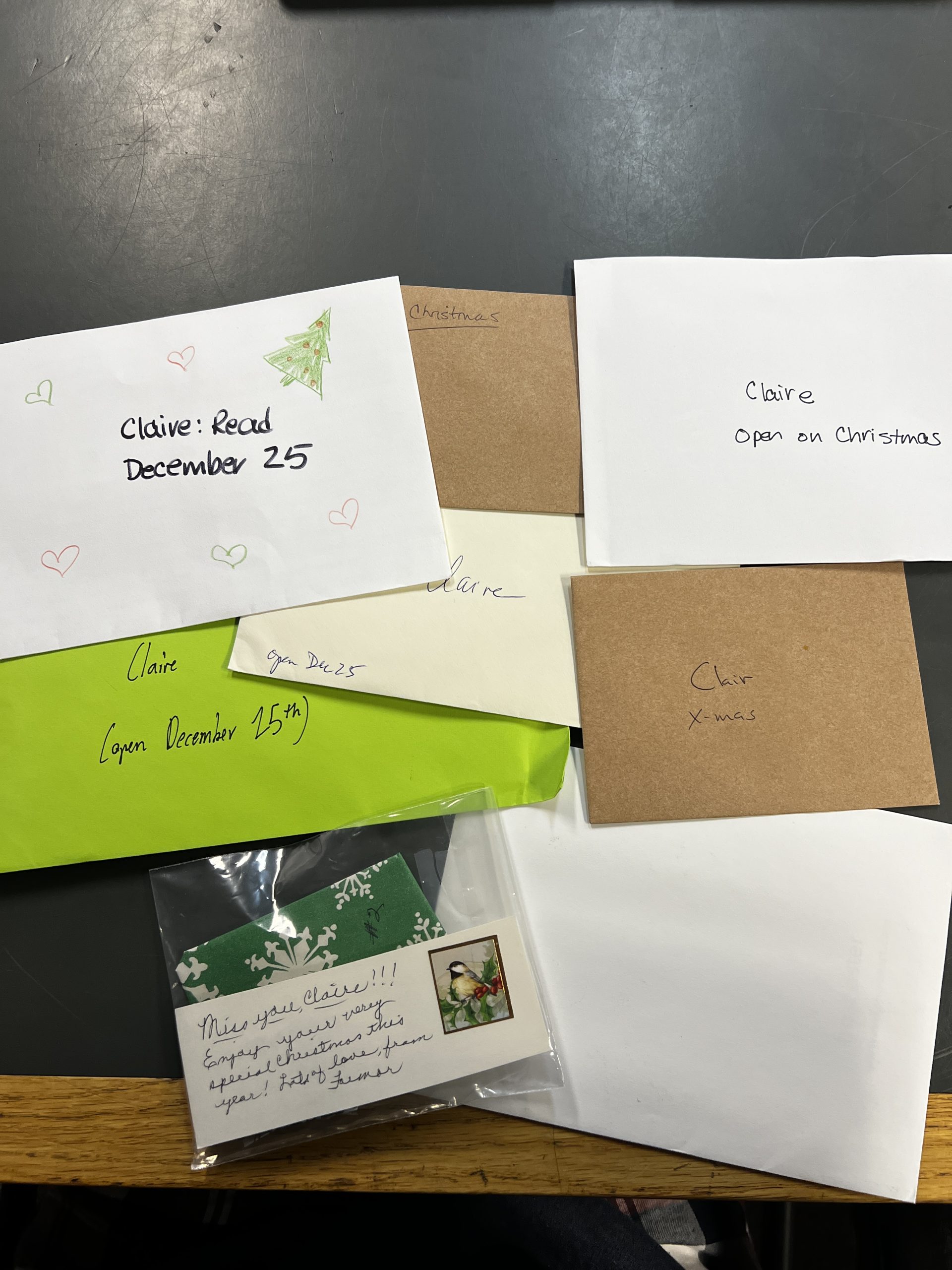 Letters from family