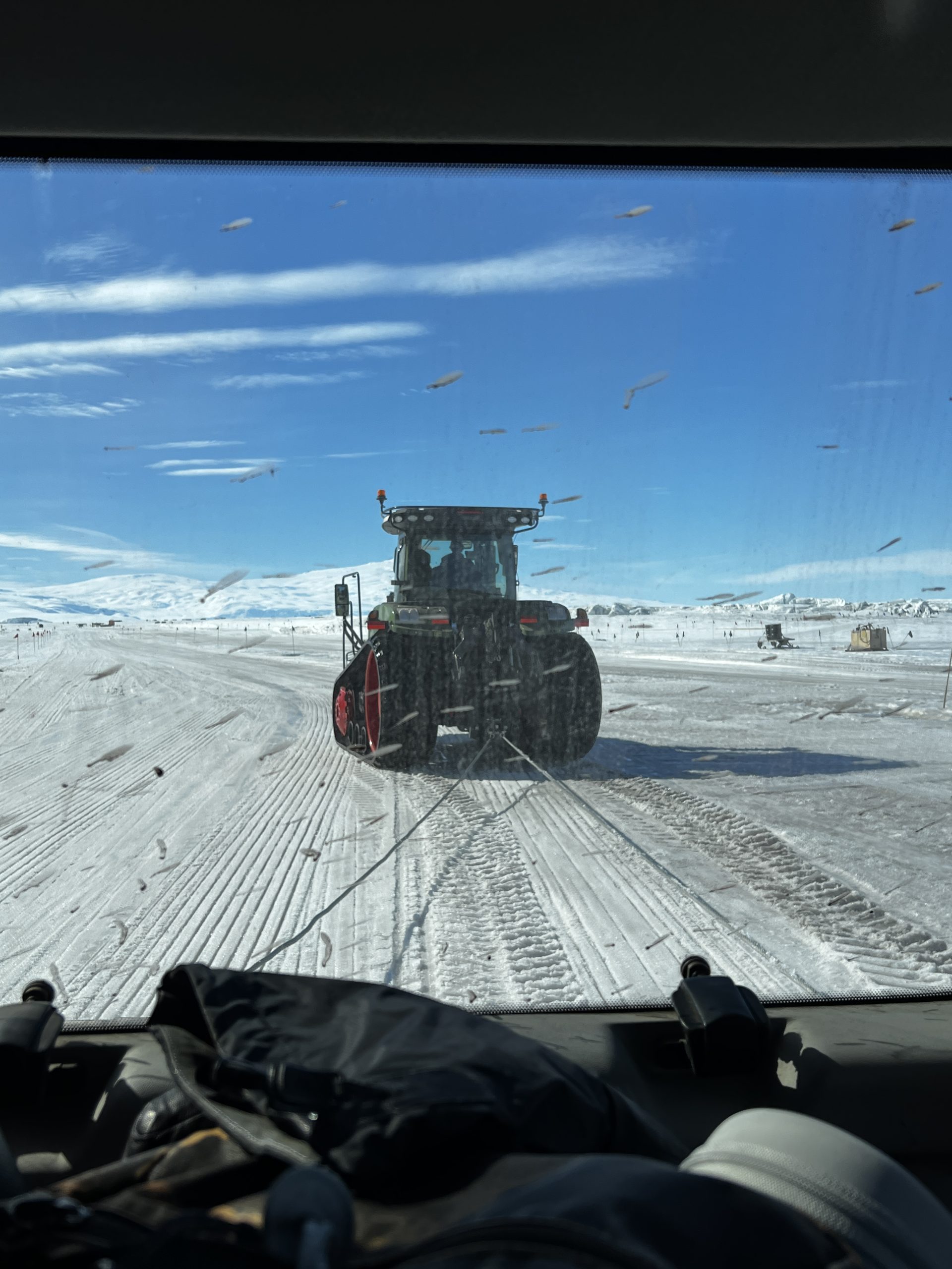 Being towed on the Magic Carpet
