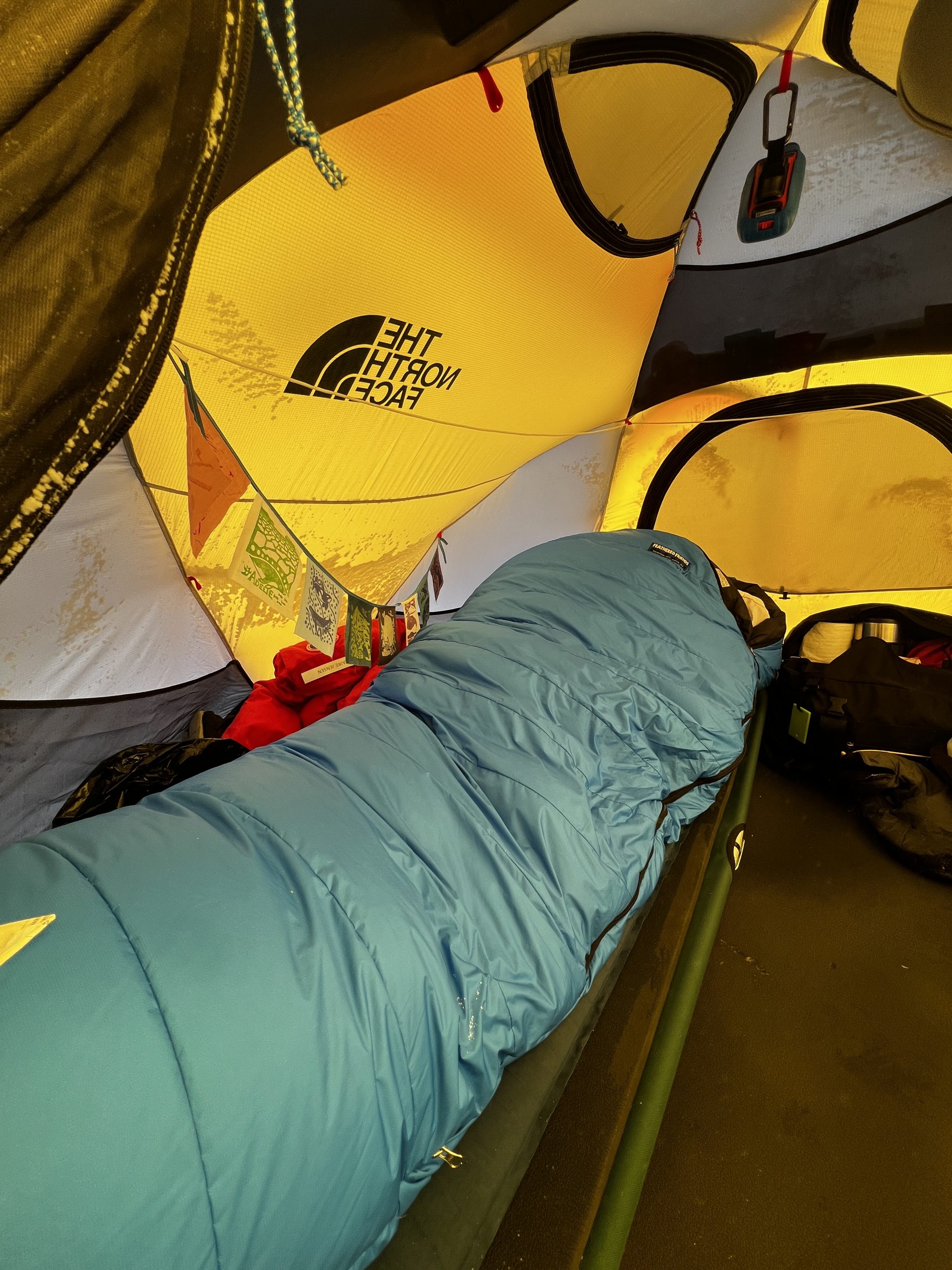 The sleeping side of my tent
