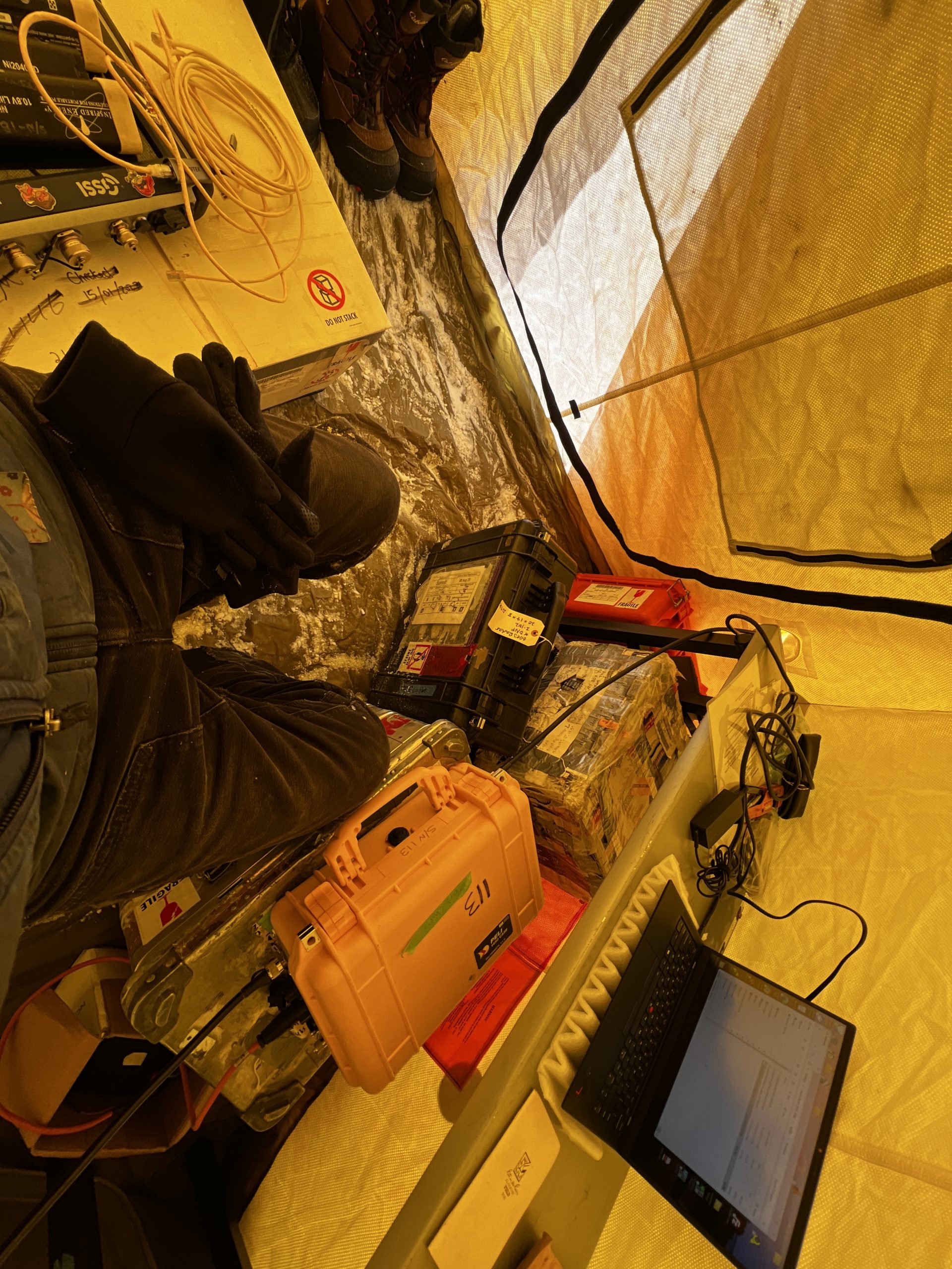 Again in the science tent