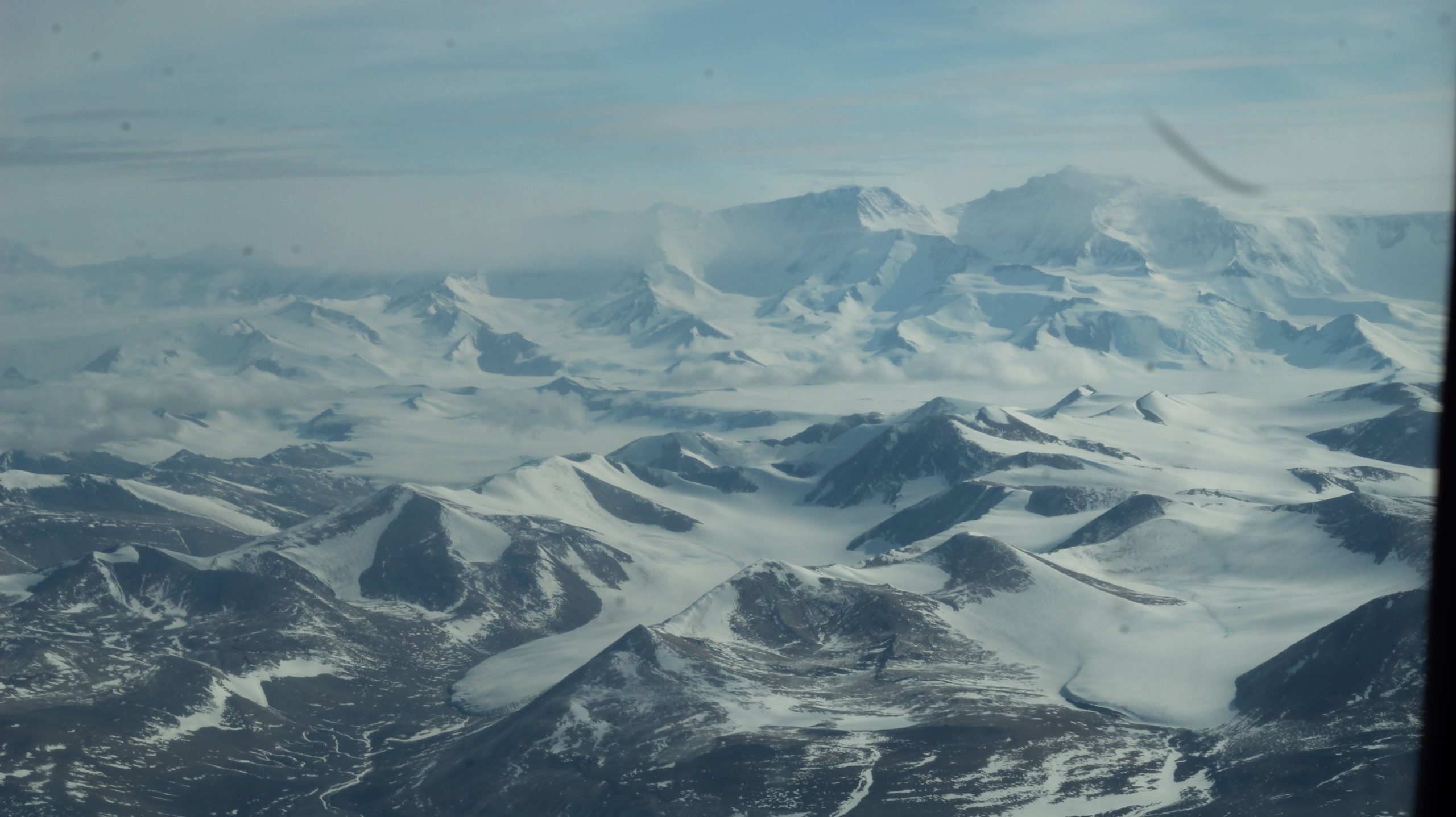 Flying over the Dry Valleys