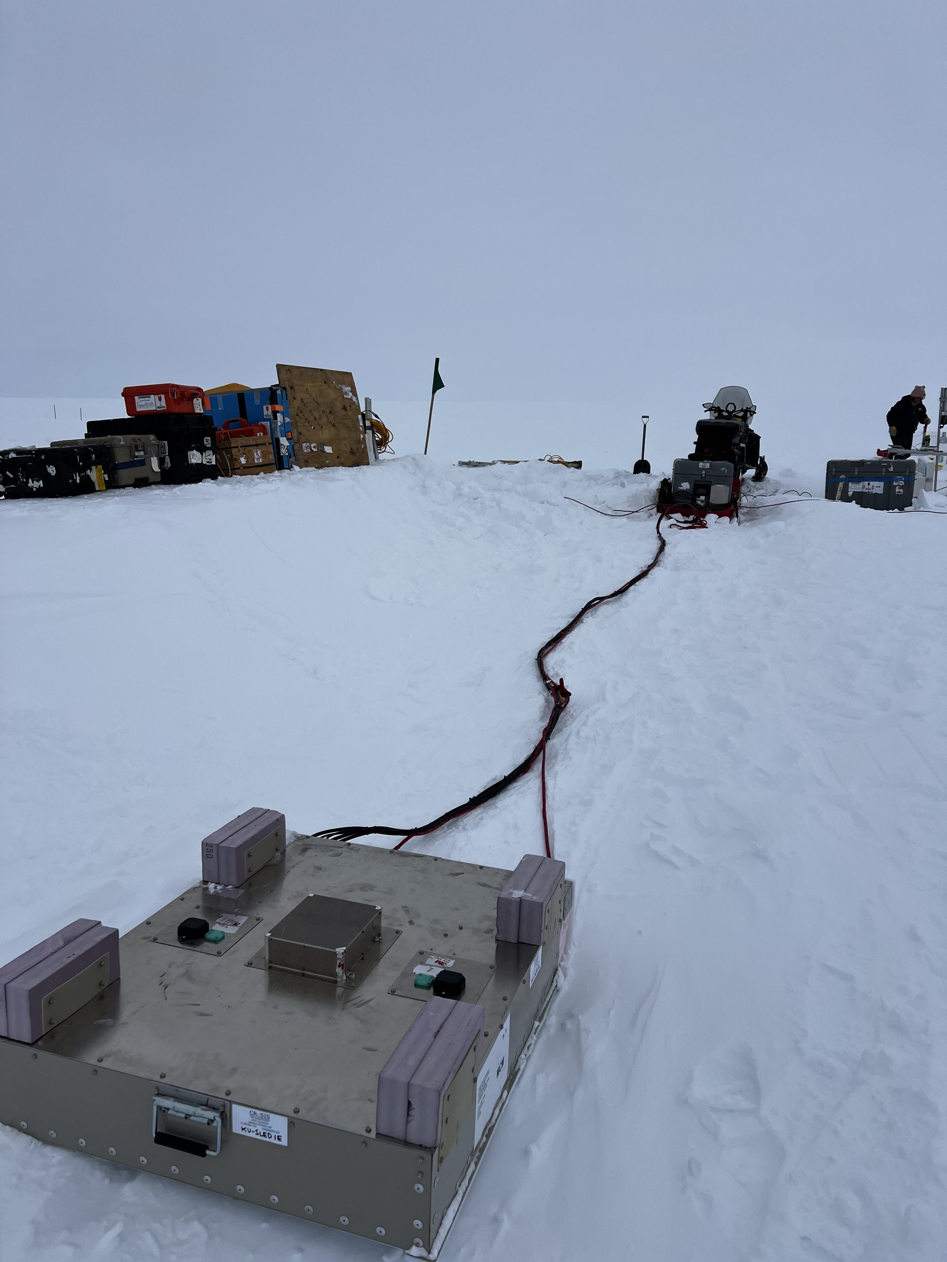 View of the EAGER radar from the EAGER antenna sled