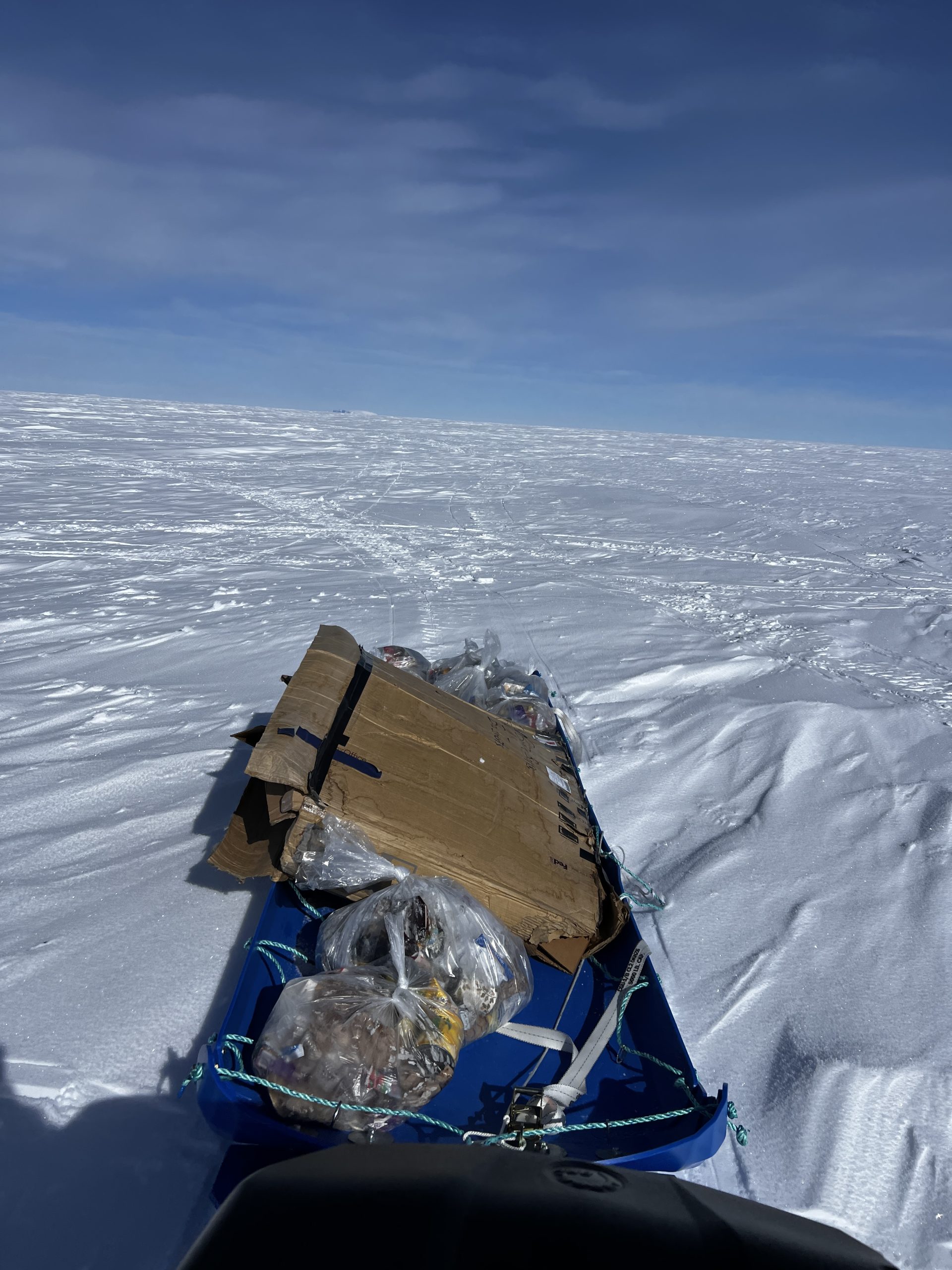 Offloading our trash onto the plane teehee