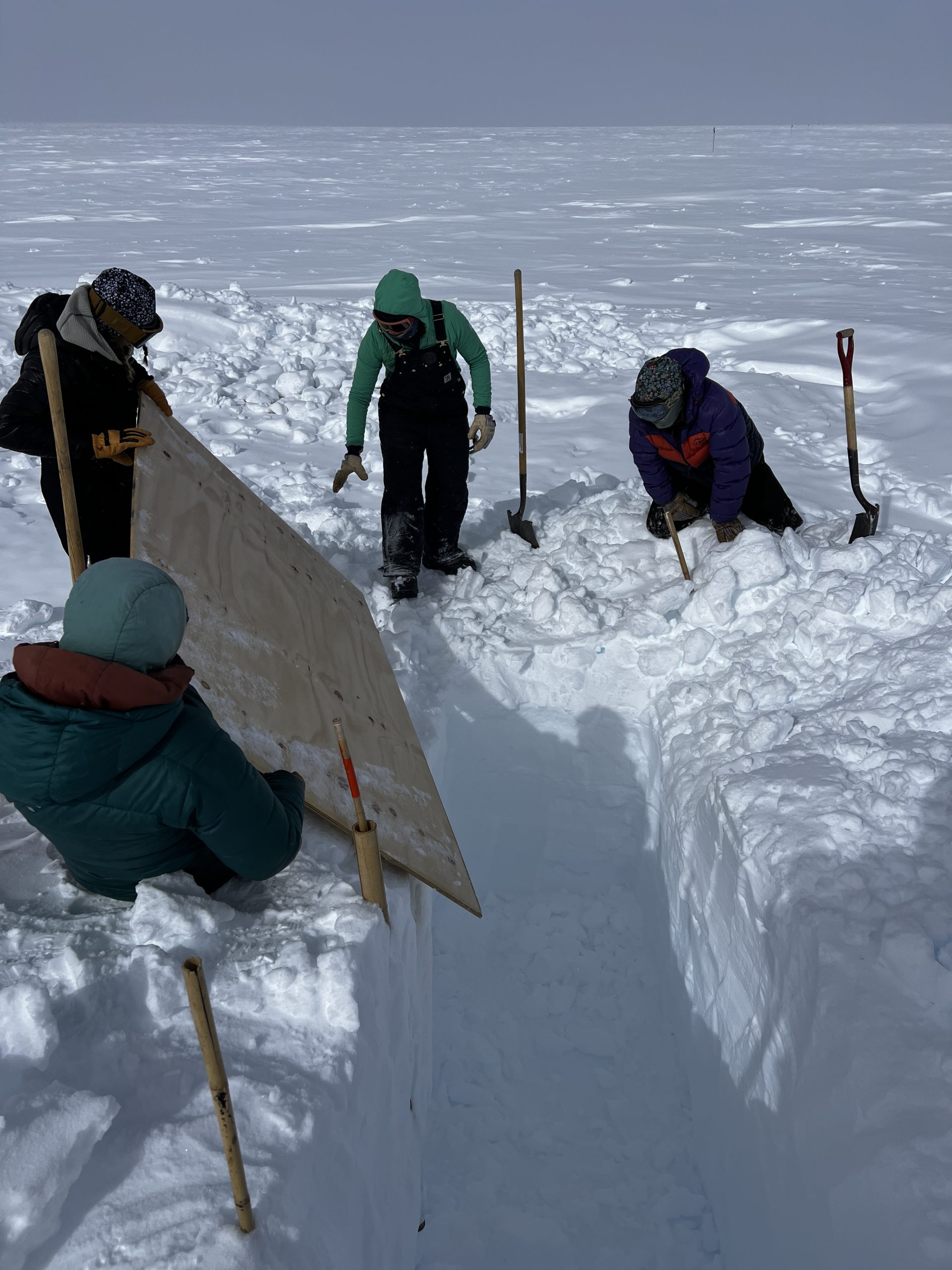 Removing the plywood lid from the battery coffin
