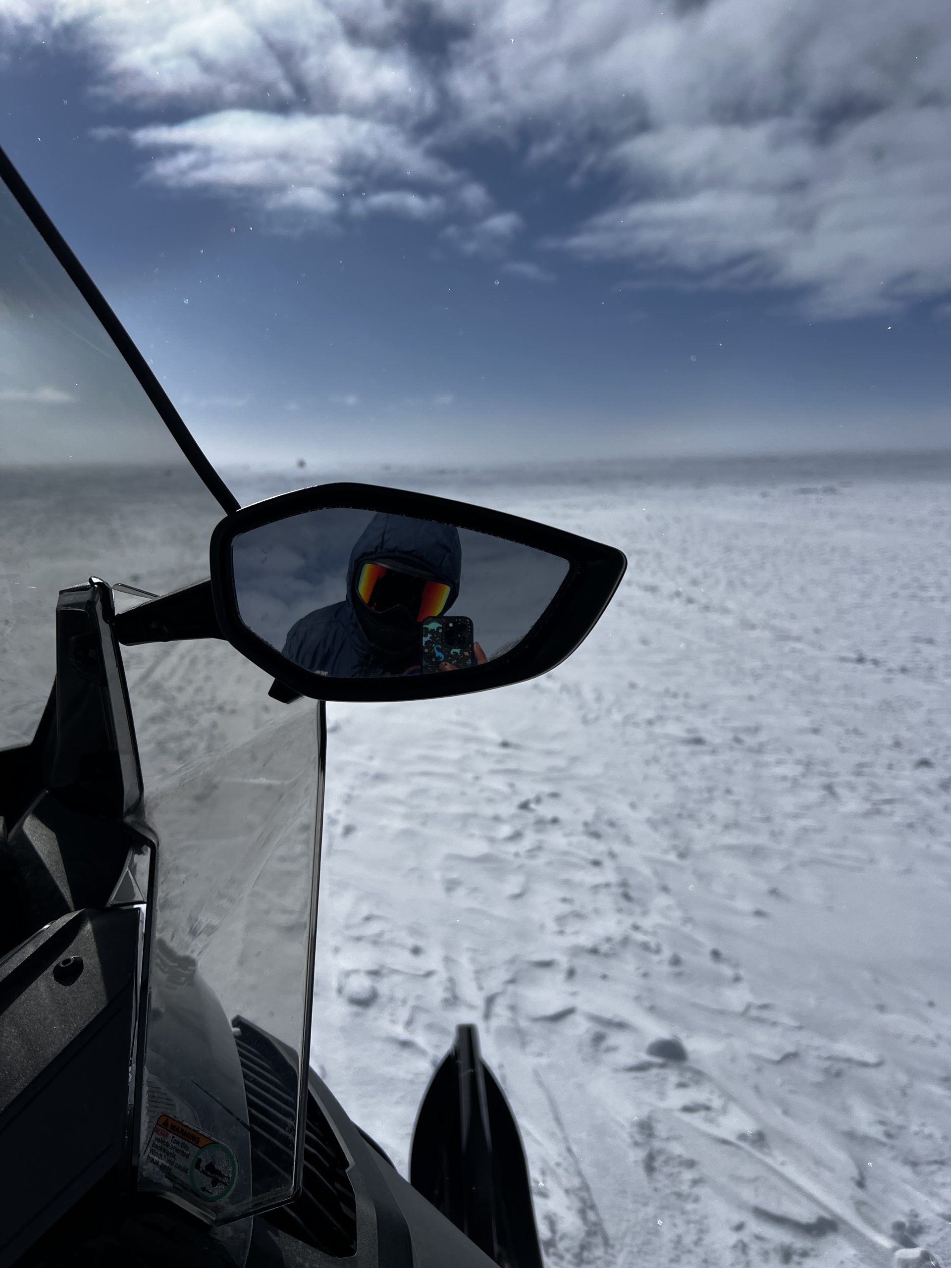 Ellen and I on the skiway, stopped, and waiting 20 minutes for our GPSes to calibrate