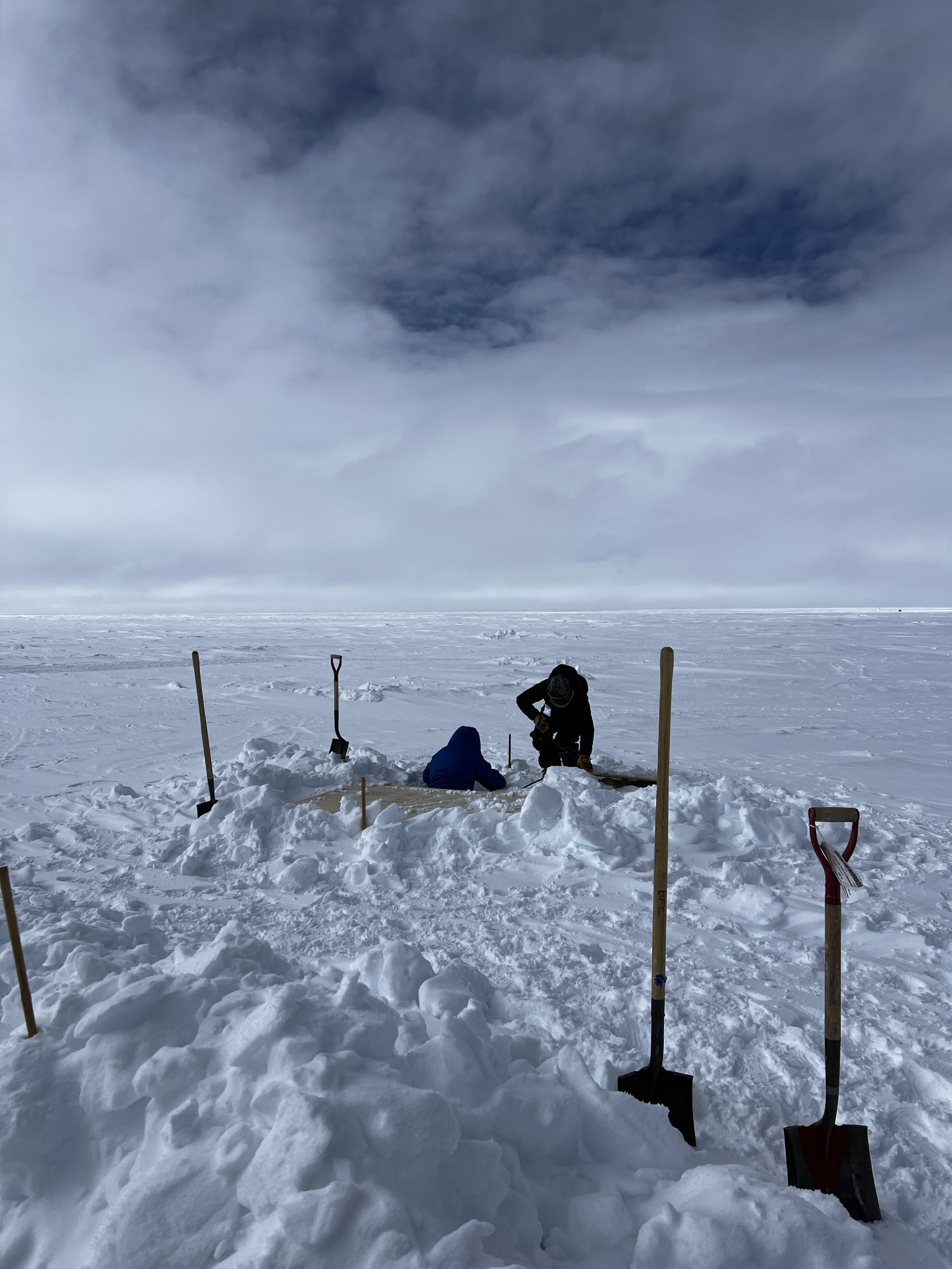 Ilyse in a hole and Dylen helping Ilyse in said hole