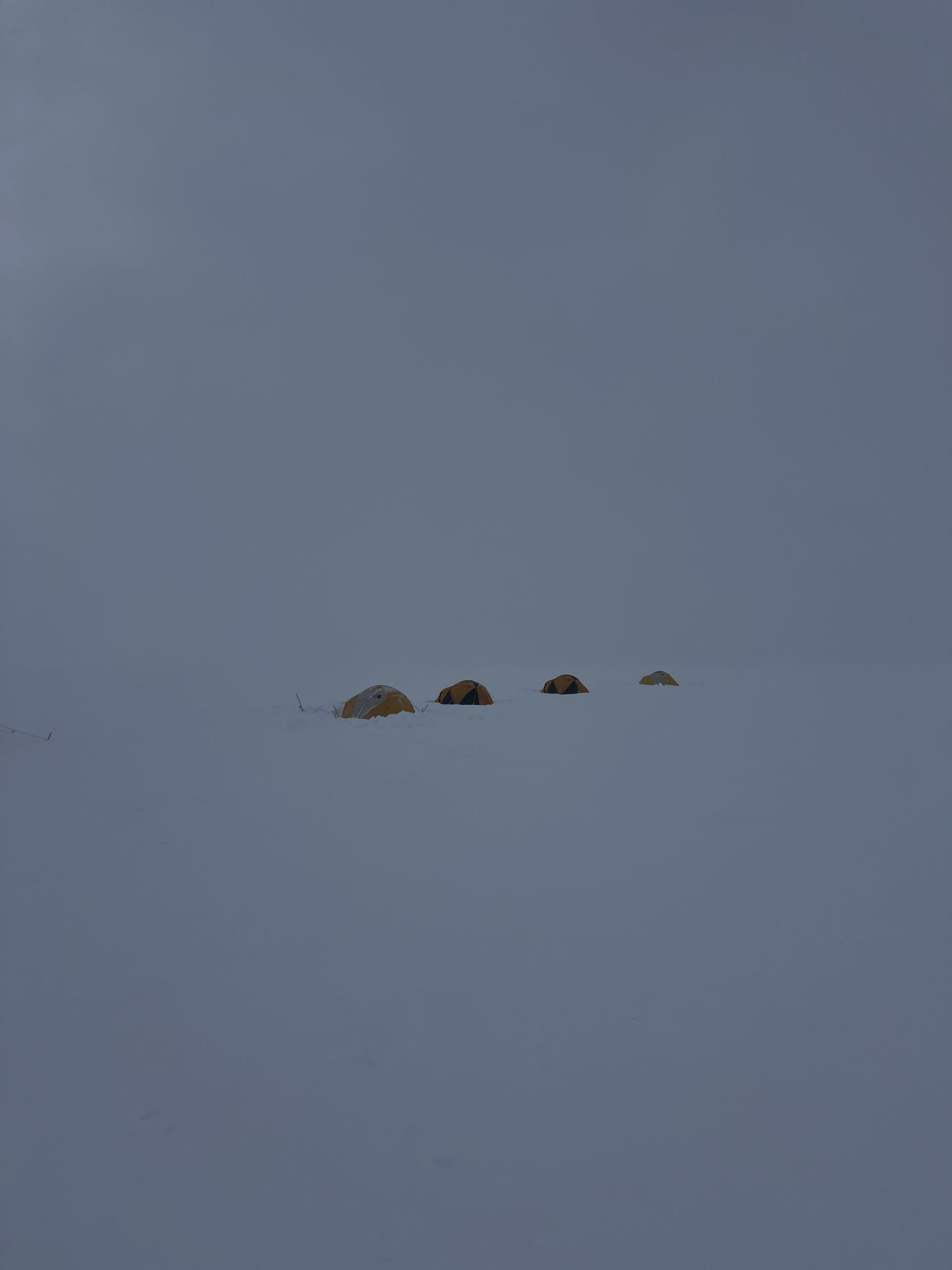 The view of Dylen's, mine, Ellen's, and Ilyse's tents this morning