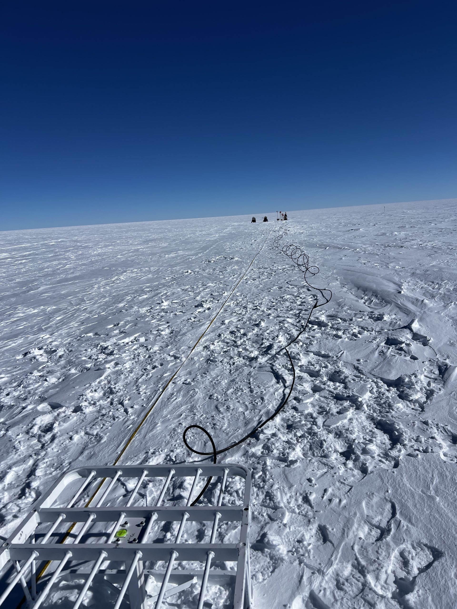 Looking at Ellen and Zoe from my position next to my antenna