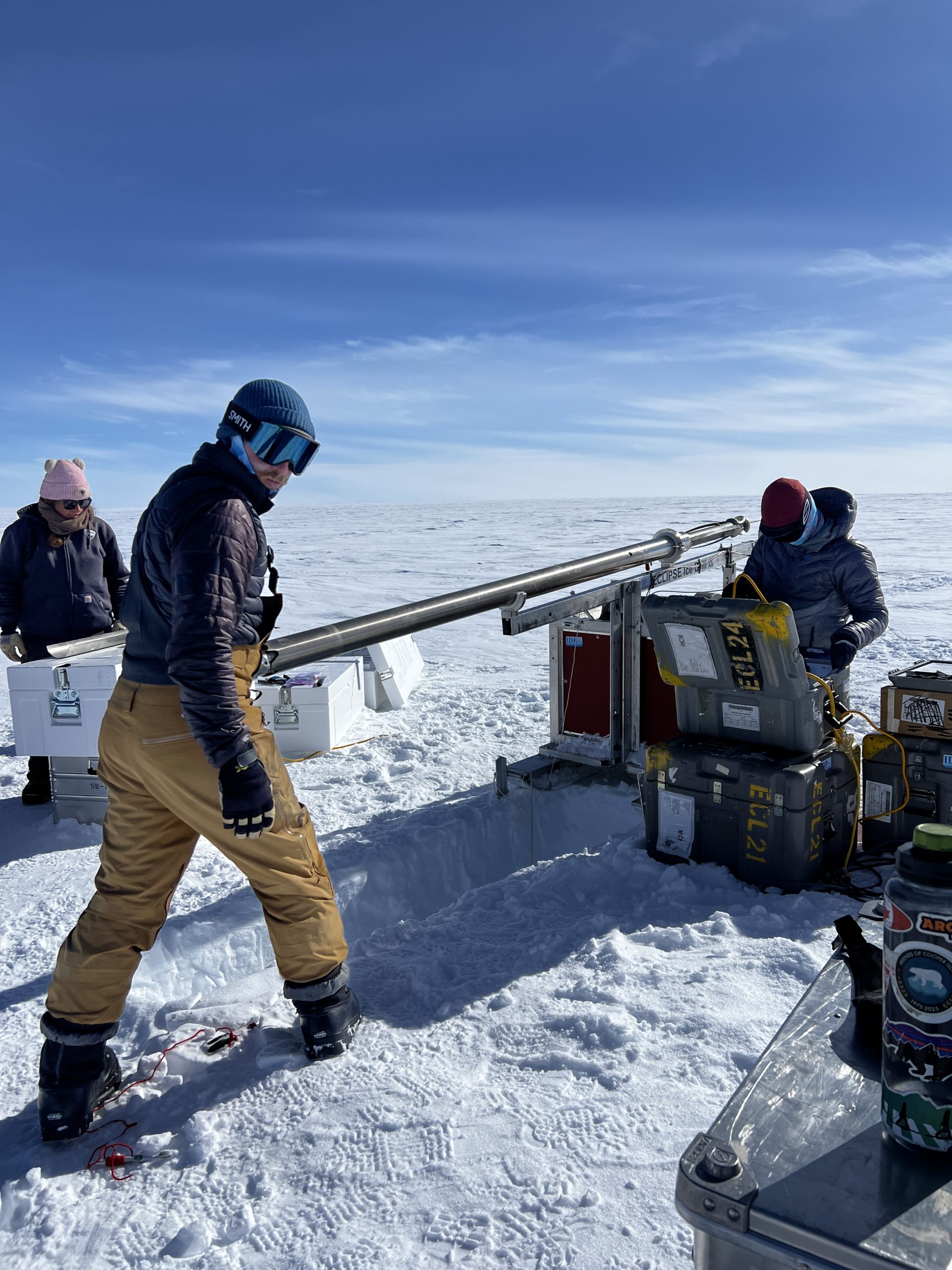 Forest, posing, while drilling