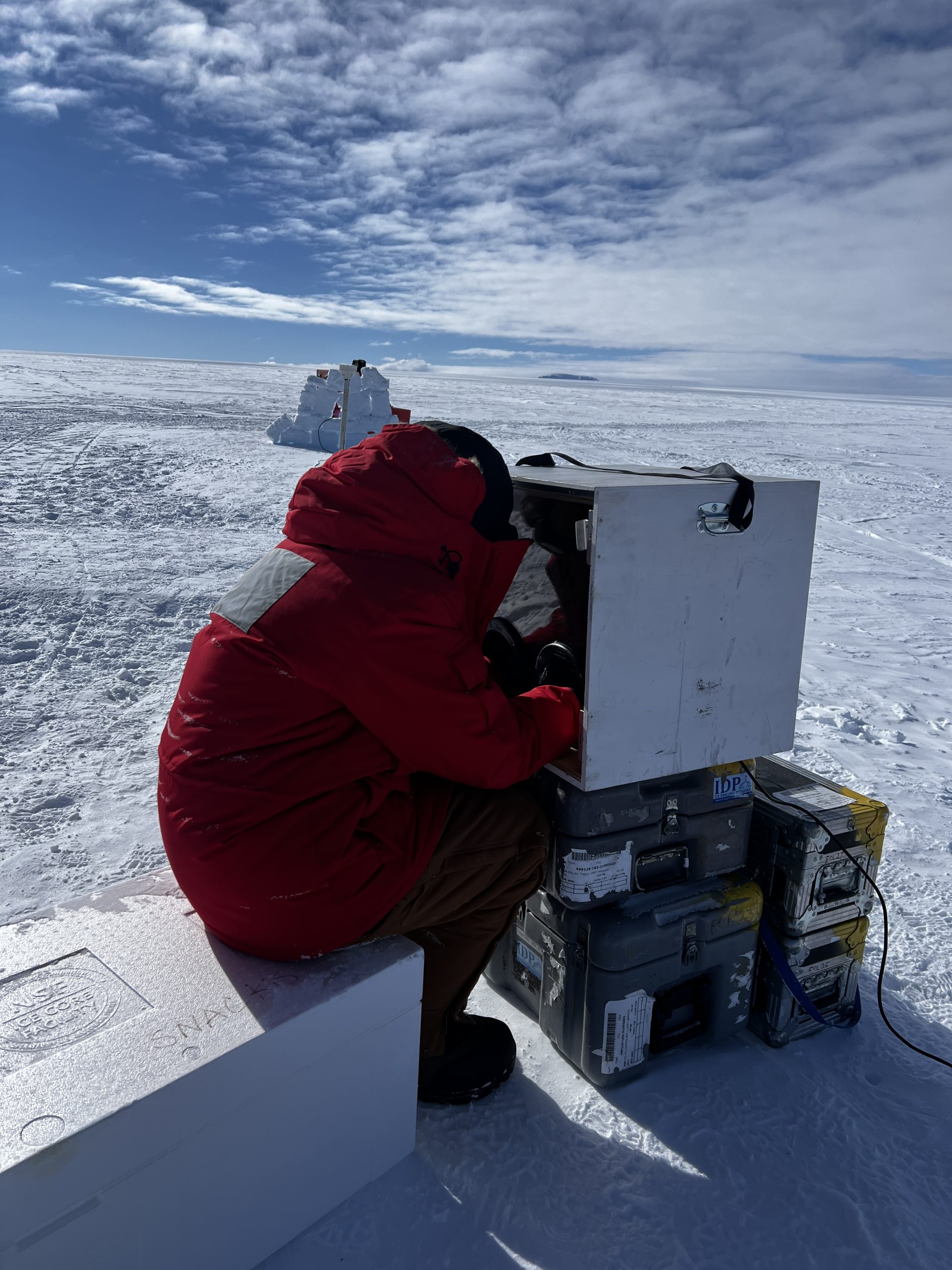 Ellen, using the EAGER warm laptop box to troubleshoot the CMP data