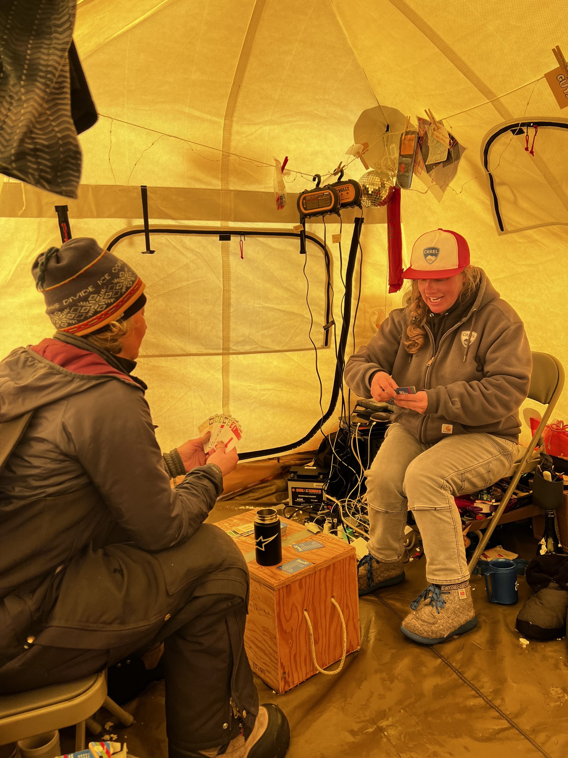 Zoe and E playing Phase 10