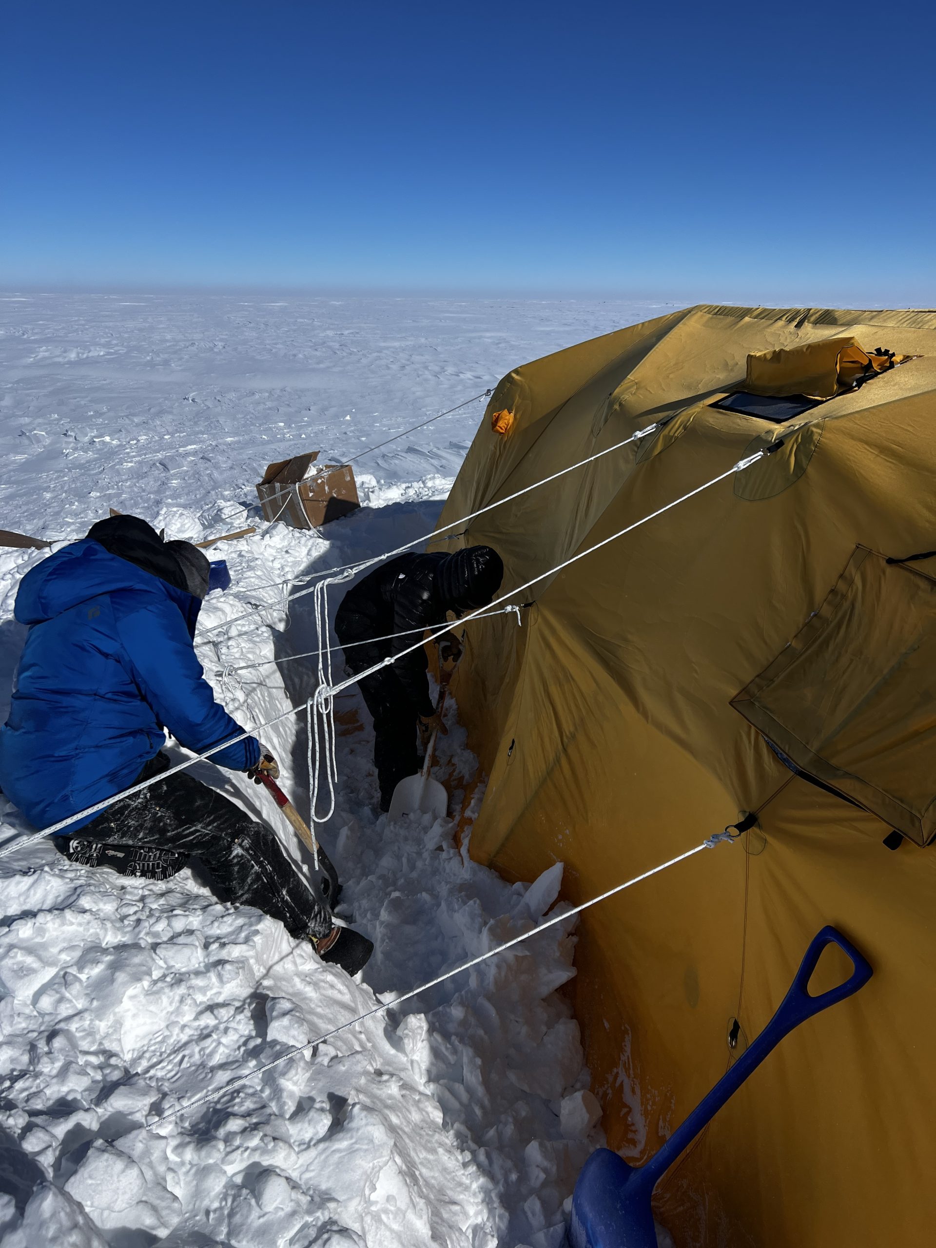 Ilyse and Dylen digging out the kitchen AO
