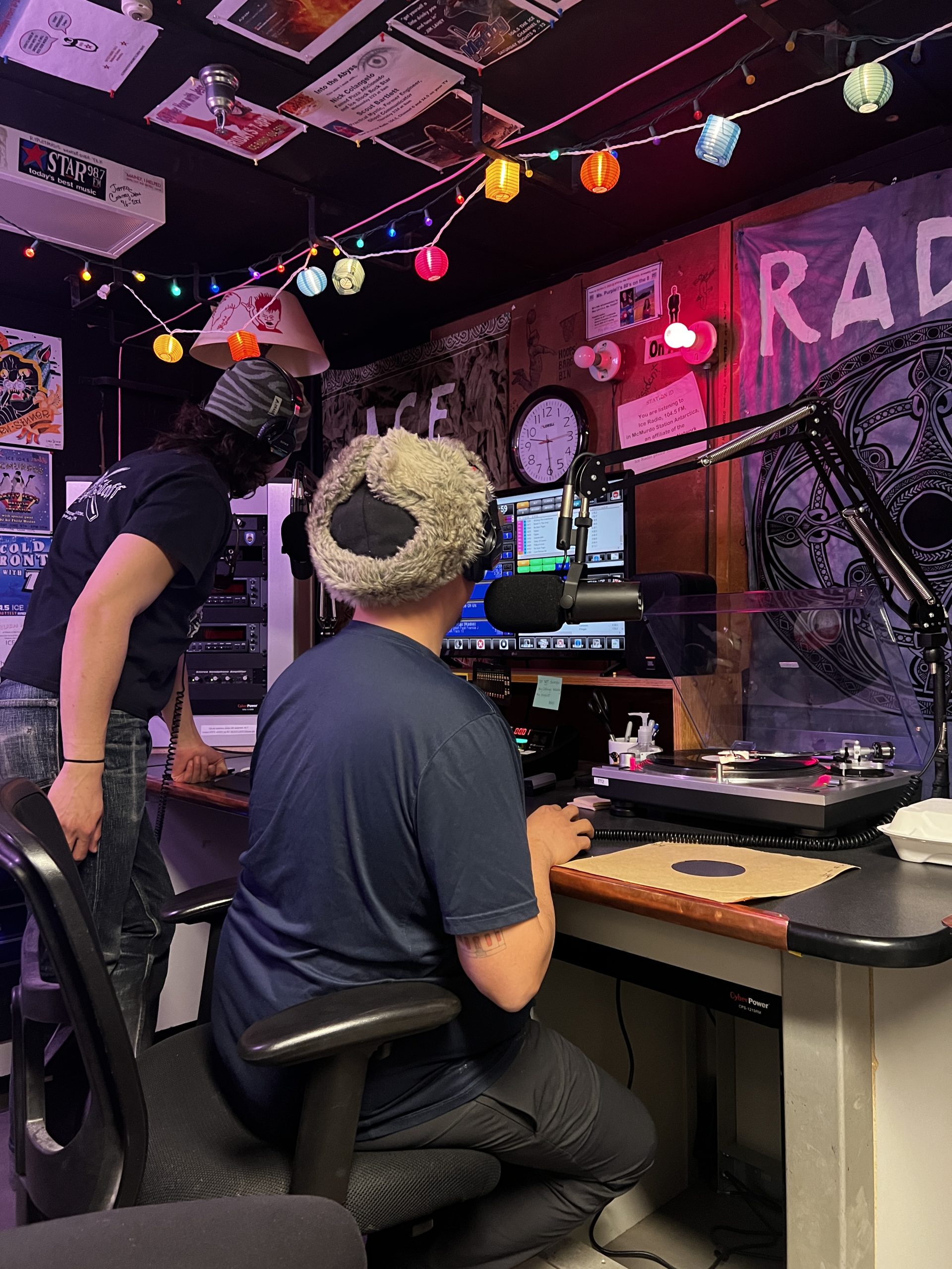 Luc and Christian in the booth