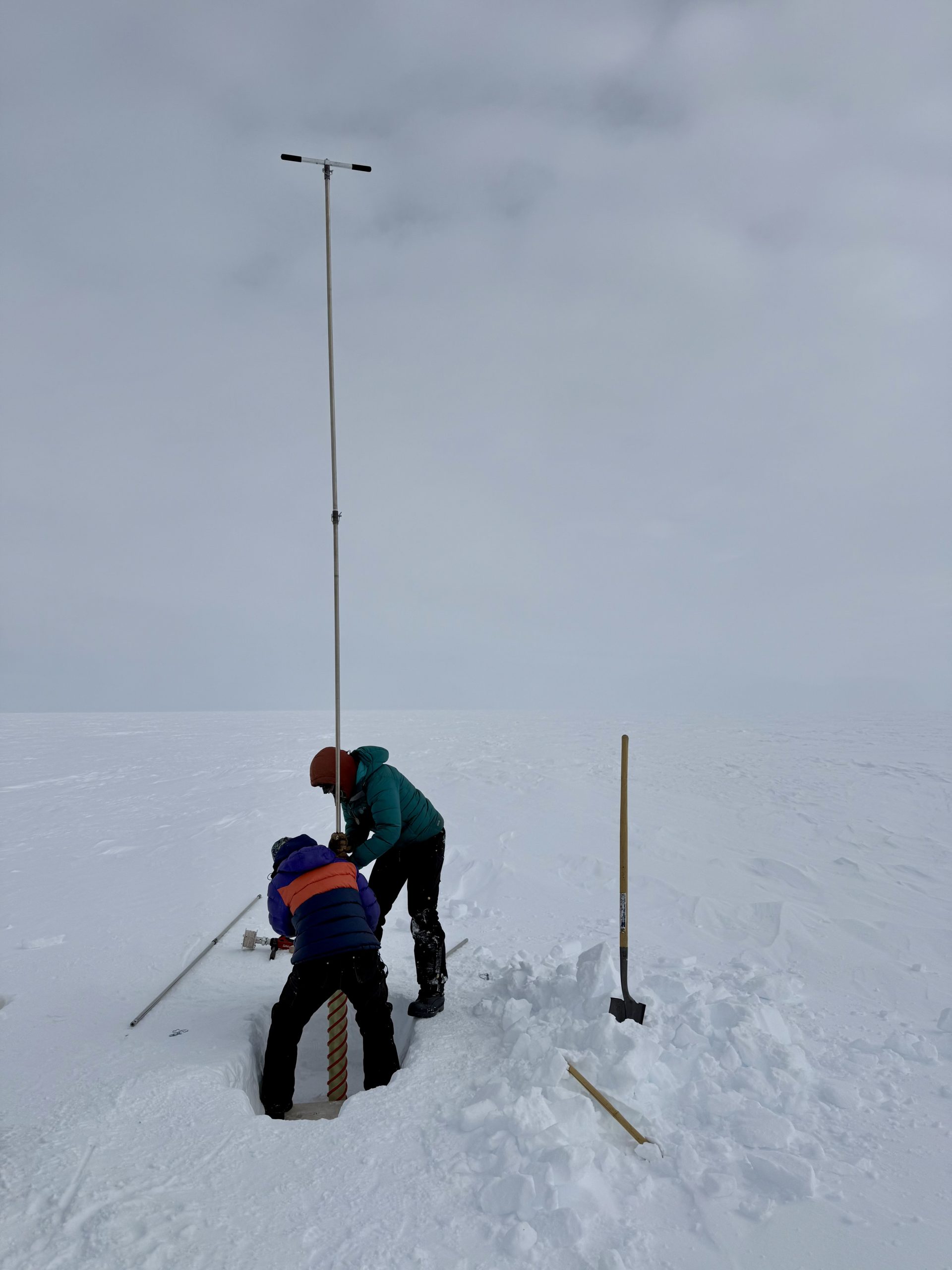 Naomi and Mary hand augering