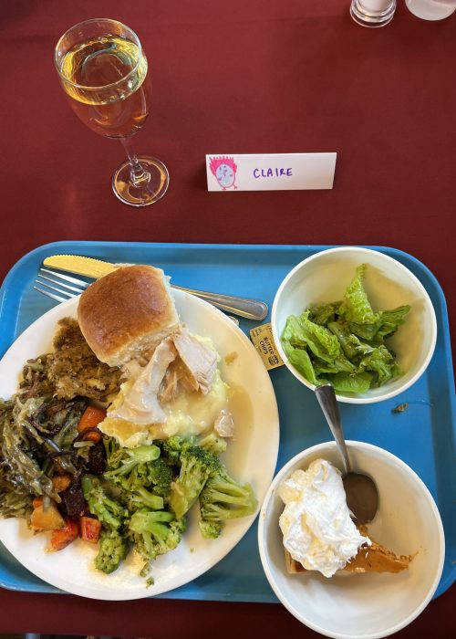 My Thanksgiving plate! (Yes, I am flexatarian for the next 7 weeks...)