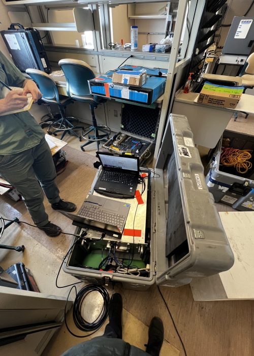 The EAGER setup in the lab