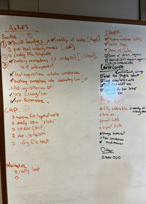 Mine and Ellen's to-do list