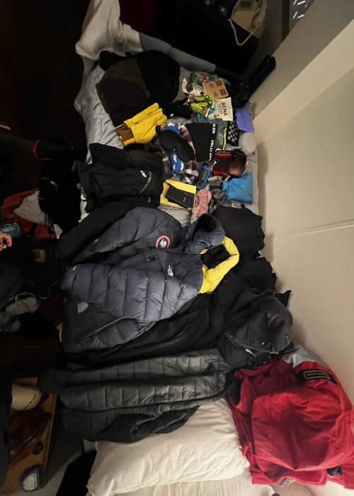 My gear for the DFS laid out on my bed