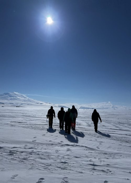 Walking to the I-Hut