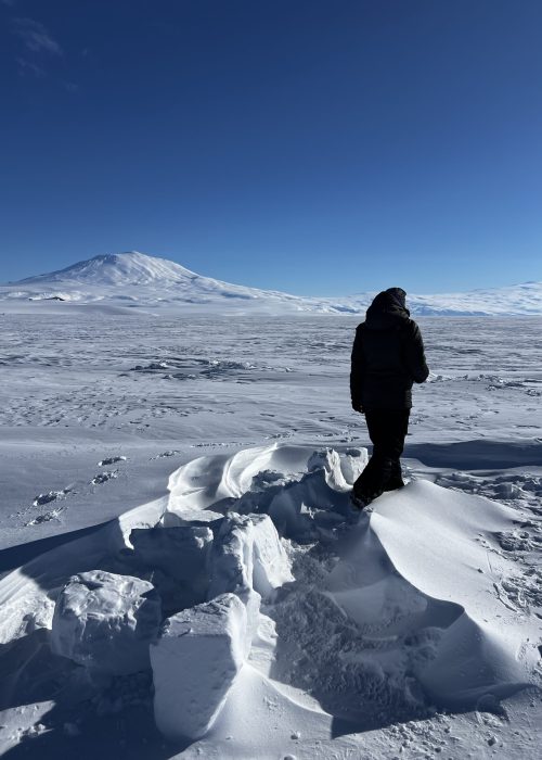 Remnants of the snow walls