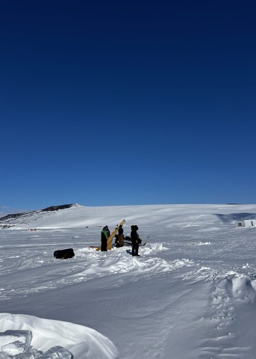 Taking down the Scott tent