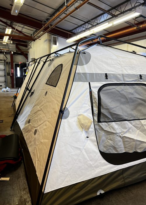 The Arctic Oven kitchen tent (without its rain fly)