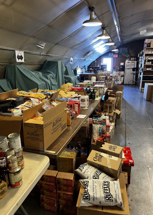 All of our non-frozen food for the season