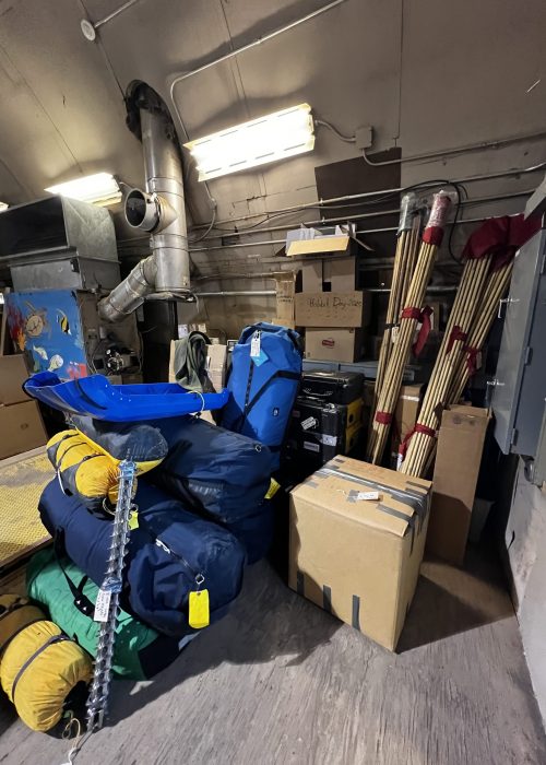 Some of our cargo, tagged, weighed, and ready to be processed by SciCo