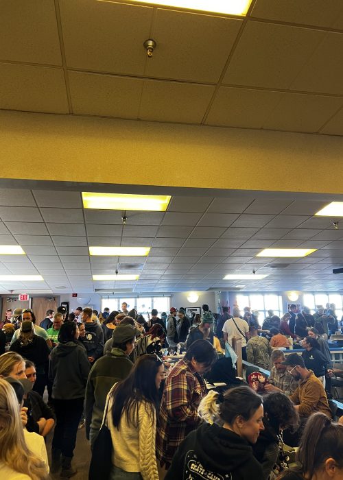 Craft fair crowd in the galley