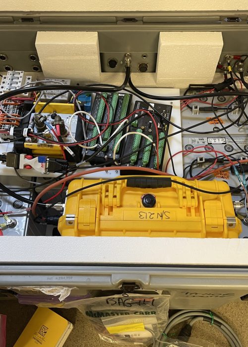 The EarthScope case with the ApRES, batteries, AND the motherboard